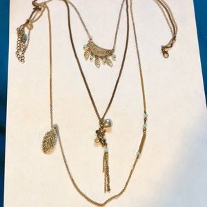Three tiered necklace